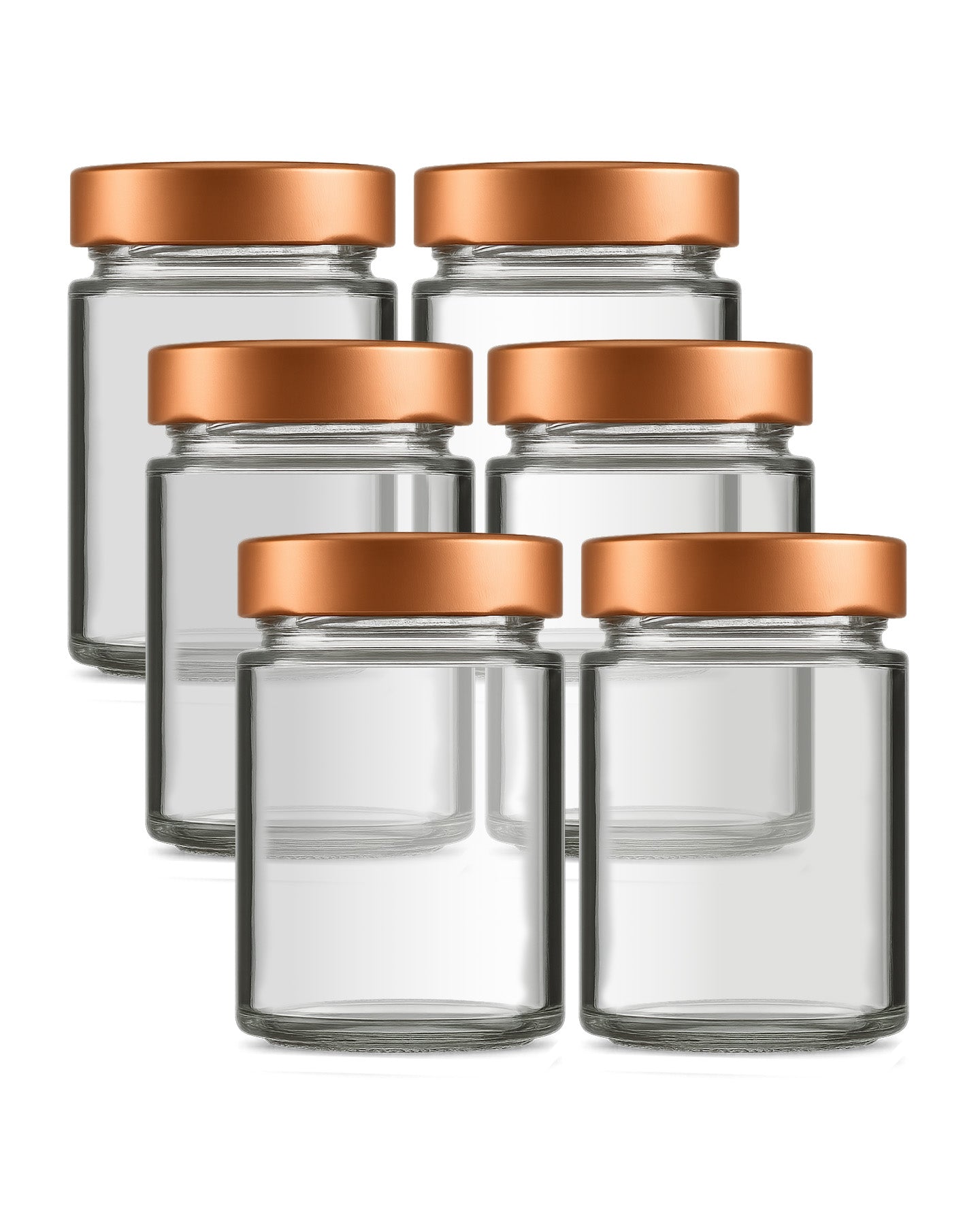 Schraubglas, Weißglas, 6er Bundle