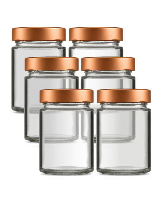 Schraubglas, Weißglas, 6er Bundle