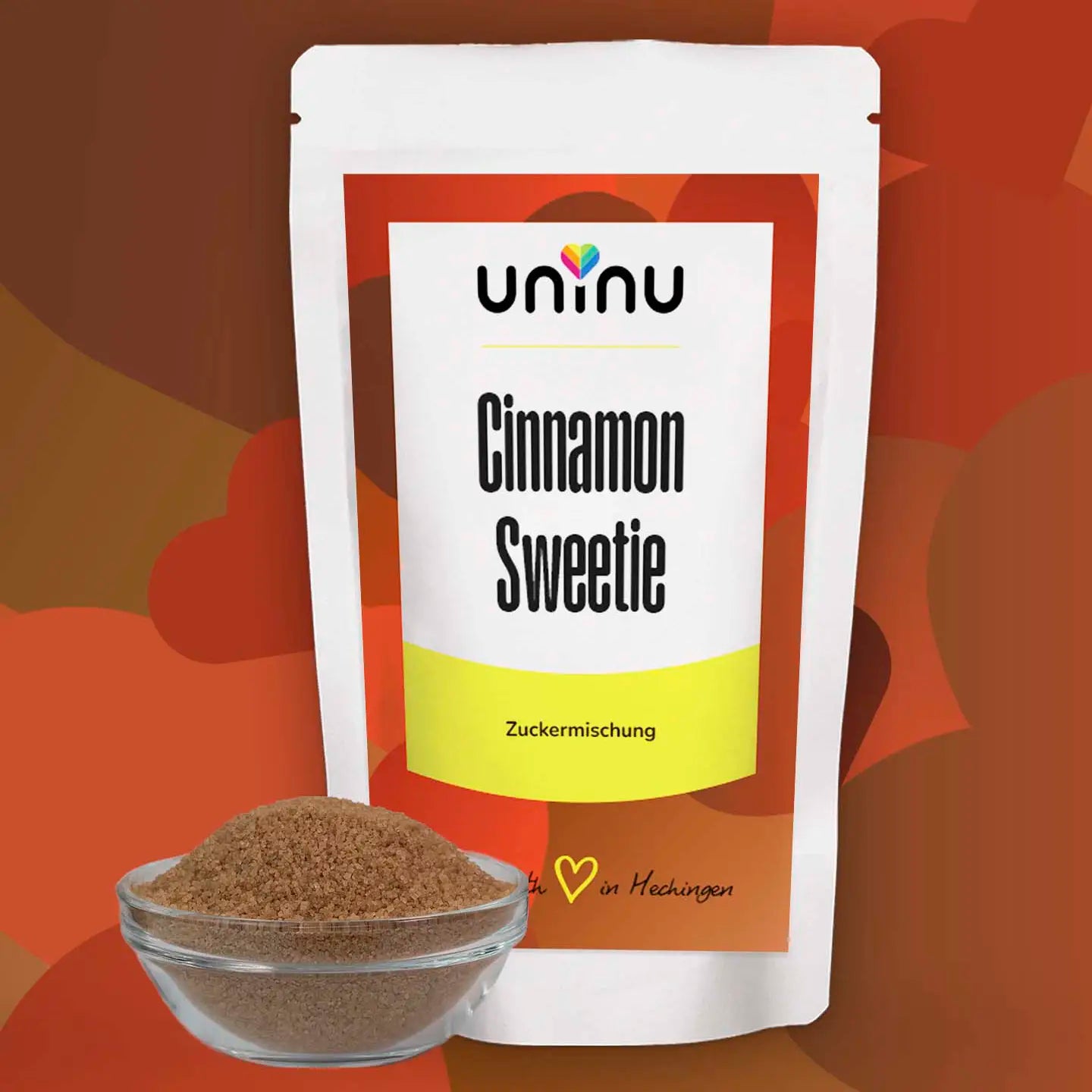 uninu - Cinnamon Sweetie - Zuckermischung:
Zimt & Zucker, unsere Interpretation des Klassikers! Mit feinem Rohrohrzucker & Zimt in bester Qualität. Echter Zimt – Keine Reste, keine billigen Bestandteile.