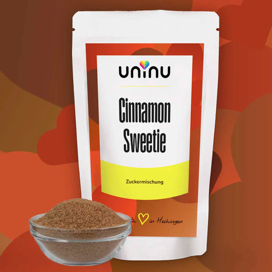uninu - Cinnamon Sweetie - Zuckermischung:
Zimt & Zucker, unsere Interpretation des Klassikers! Mit feinem Rohrohrzucker & Zimt in bester Qualität. Echter Zimt – Keine Reste, keine billigen Bestandteile.