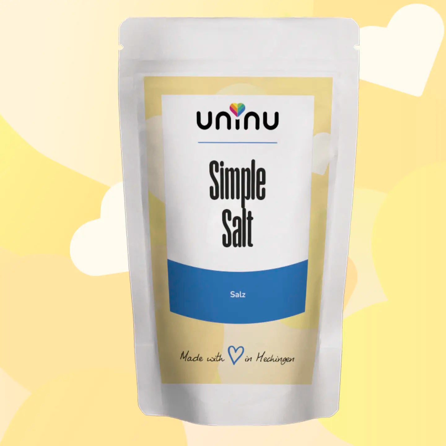 uninu - Simple Salt - Steinsalz:
Urmeer-Steinsalz aus uralten Salzlagern tief unter Deutschland – nicht raffiniert, ohne Jodzusatz, ohne Rieselhilfen. Zum Nachwürzen, Kochen oder Fermentieren.